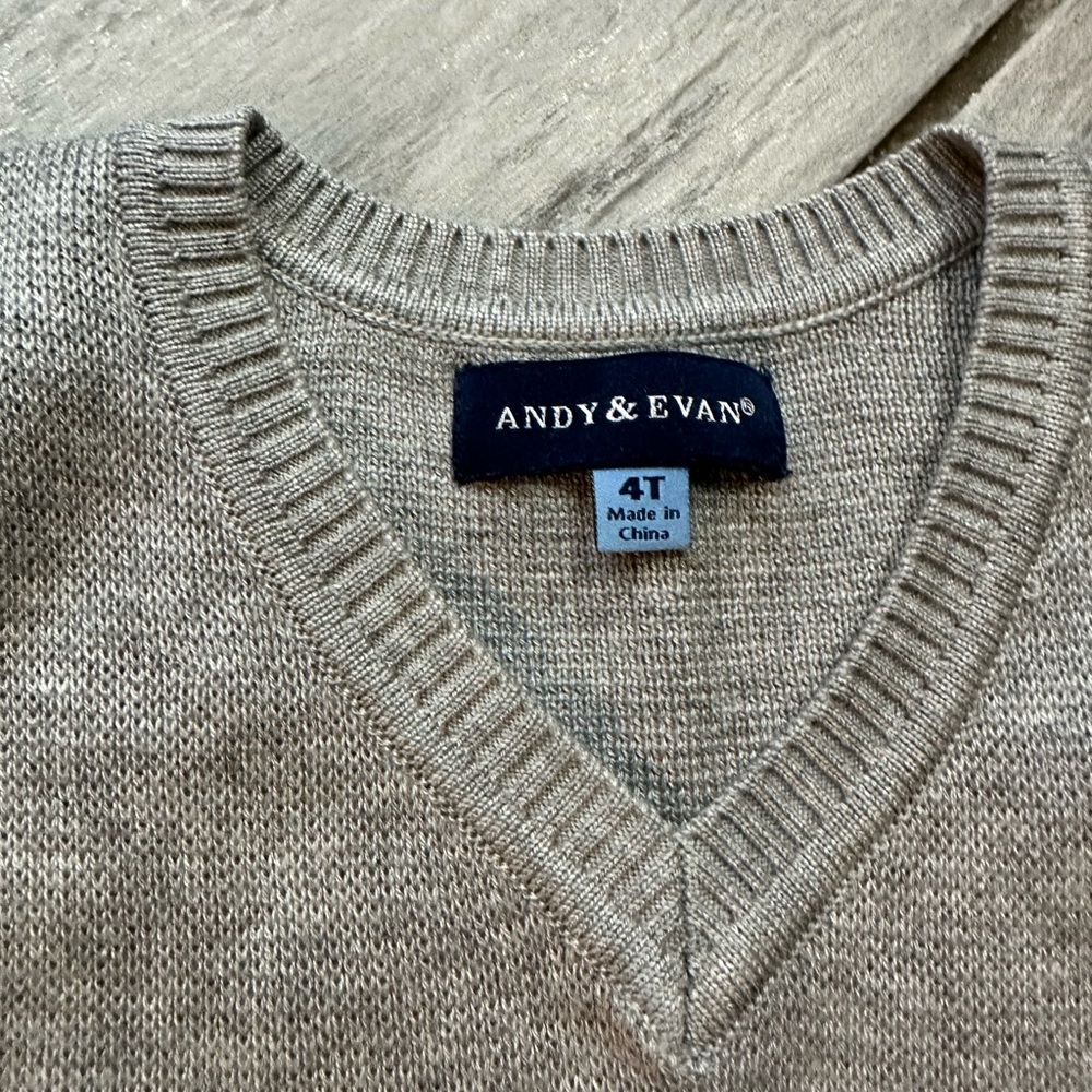Andy and Evan Knit Boys Vest 4T